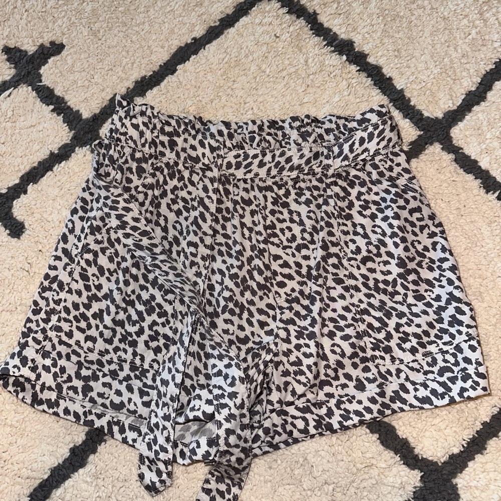 Aerie Paperbag Cheetah Print Shorts